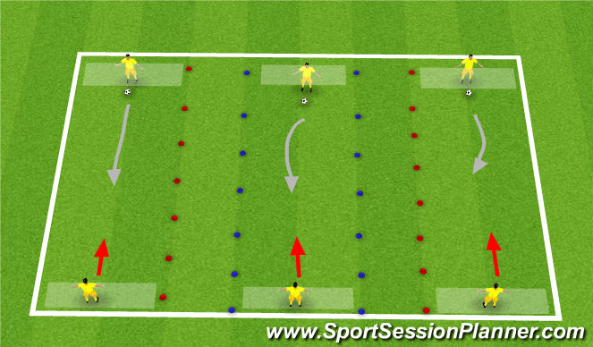Football/Soccer Session Plan Drill (Colour): Screen 2