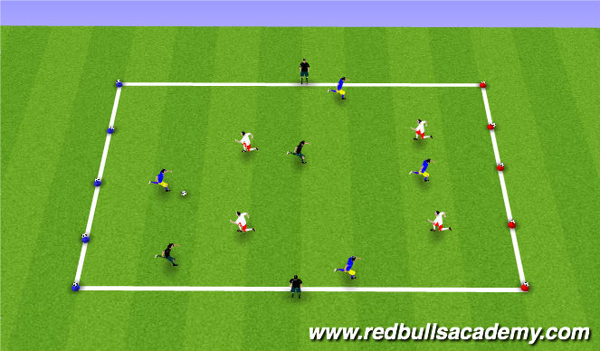 Football/Soccer Session Plan Drill (Colour): Coconuts