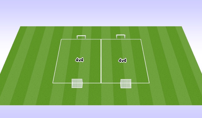 Football/Soccer Session Plan Drill (Colour): Arrival Scrimmage