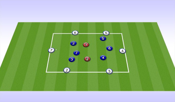 Football/Soccer Session Plan Drill (Colour): Overtalsspil