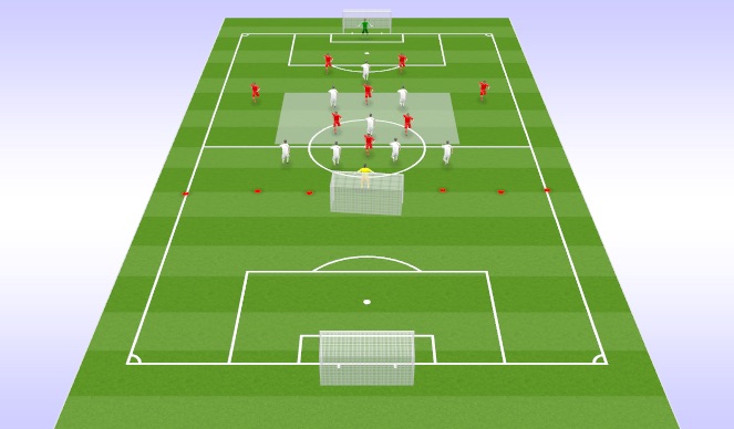 Football/Soccer Session Plan Drill (Colour): Conditioned Game