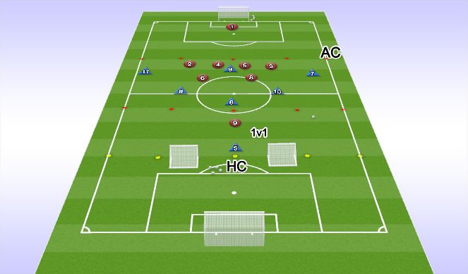 Football/Soccer Session Plan Drill (Colour): Activity 2