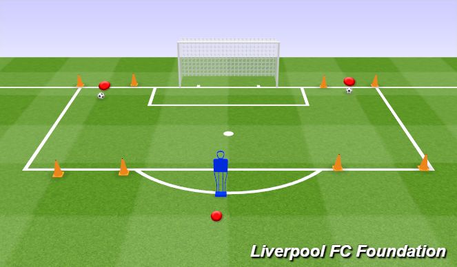 Football/Soccer Session Plan Drill (Colour): Animation 2