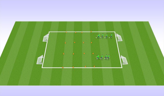 Football/Soccer Session Plan Drill (Colour): Variante II para U3