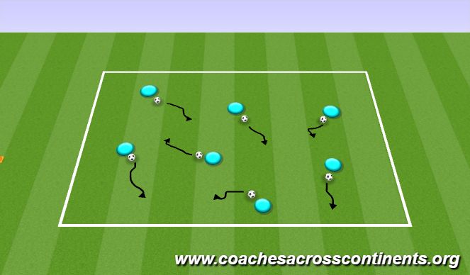 Football/Soccer Session Plan Drill (Colour): Screen 1