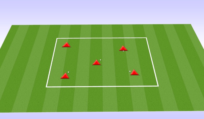 Football/Soccer Session Plan Drill (Colour): Warm Up: 1v1 Practice