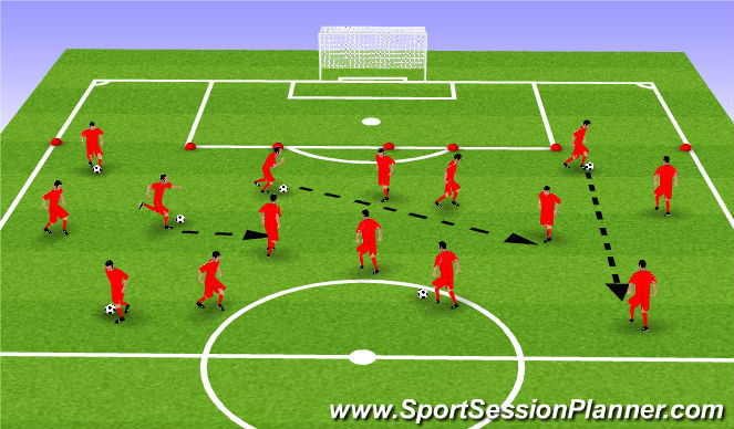 Football/Soccer Session Plan Drill (Colour): Screen 1