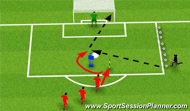Football/Soccer Session Plan Drill (Colour): Screen 1