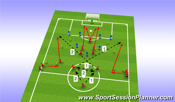 Football/Soccer Session Plan Drill (Colour): Screen 1