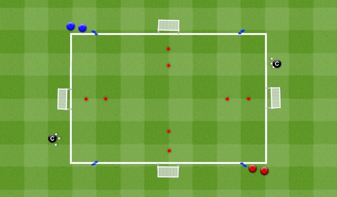 Football/Soccer Session Plan Drill (Colour): 1v1