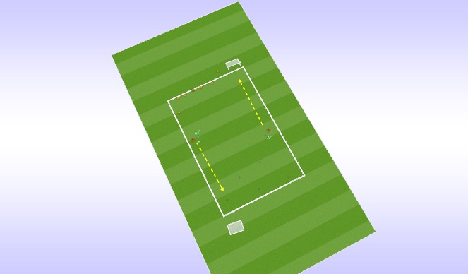 Football/Soccer Session Plan Drill (Colour): Drib- Defi