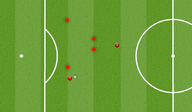 Football/Soccer Session Plan Drill (Colour): Passing Drill 1