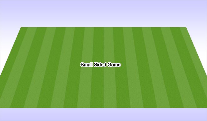 Football/Soccer Session Plan Drill (Colour): Small Sided Game