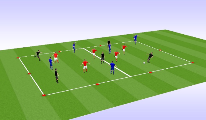 Football/Soccer Session Plan Drill (Colour): Possession