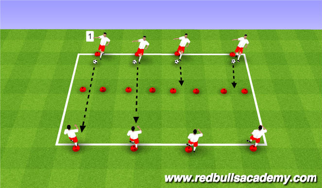 Football/Soccer Session Plan Drill (Colour): Technical