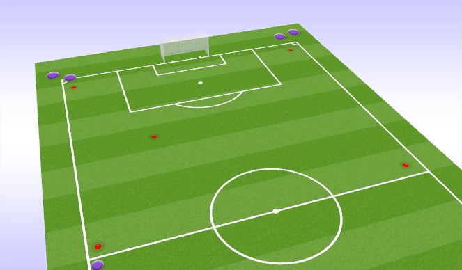 Football/Soccer Session Plan Drill (Colour): Sprints Animation 