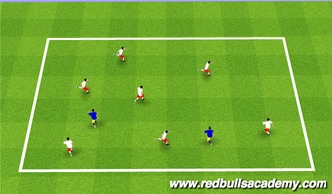 Football/Soccer Session Plan Drill (Colour): Banana Tag