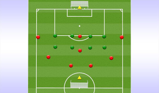 Football/Soccer Session Plan Drill (Colour): Half Field Game