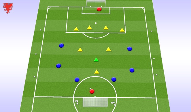 Football/Soccer Session Plan Drill (Colour): SSG