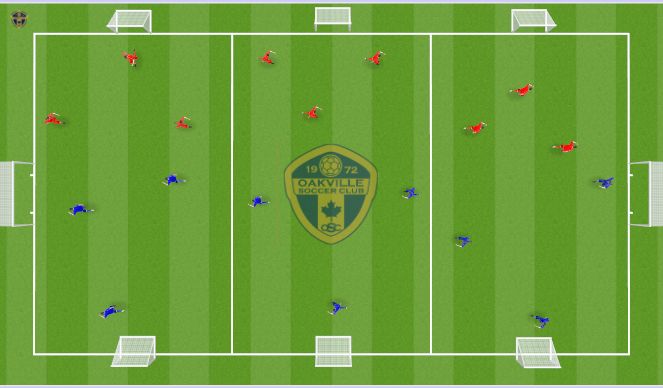 Football/Soccer Session Plan Drill (Colour): Arrival Game