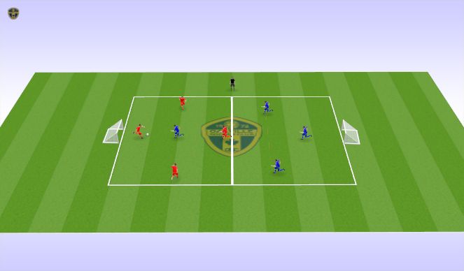 Football/Soccer Session Plan Drill (Colour): Transfer Rondo