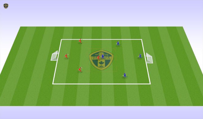 Football/Soccer Session Plan Drill (Colour): Small Sided Game