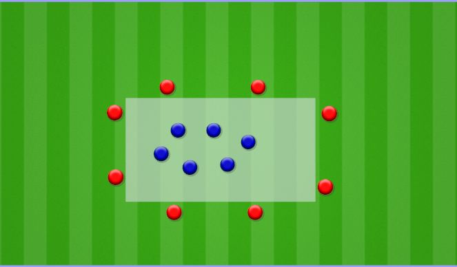 Football/Soccer Session Plan Drill (Colour): Warm Up Session 1