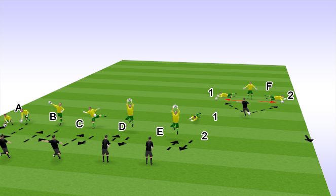 Football/Soccer Session Plan Drill (Colour): Warmup