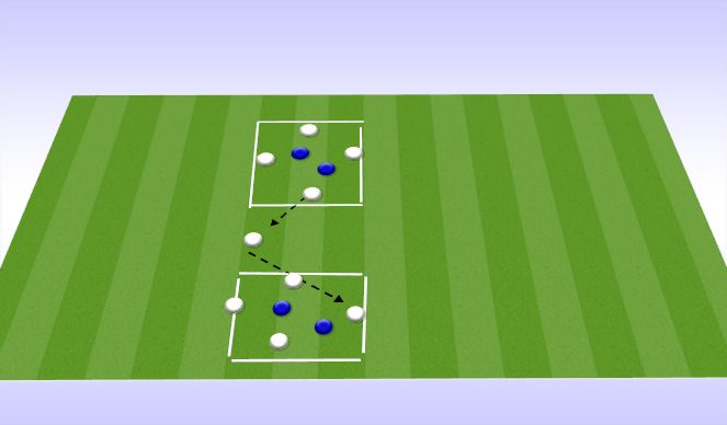 Football/Soccer Session Plan Drill (Colour): switching play rondo