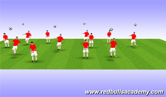 Football/Soccer Session Plan Drill (Colour): Warm-Up