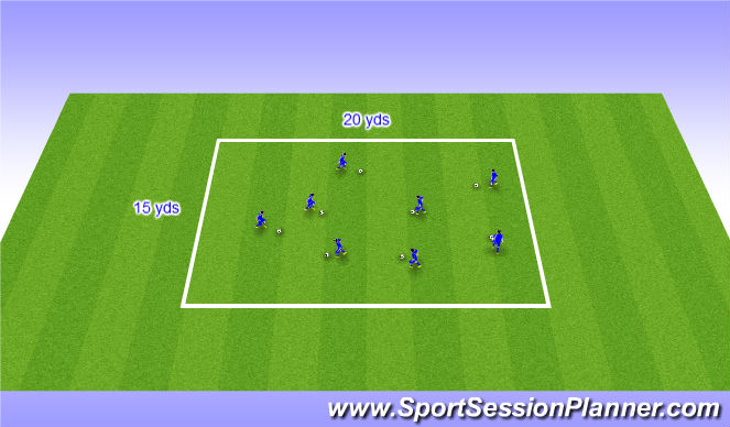 Football/Soccer Session Plan Drill (Colour): Red Light/Green light