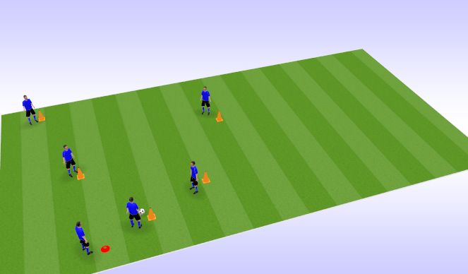 Football/Soccer Session Plan Drill (Colour): Animation 1