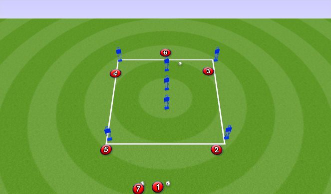 Football/Soccer Session Plan Drill (Colour): Animation 2