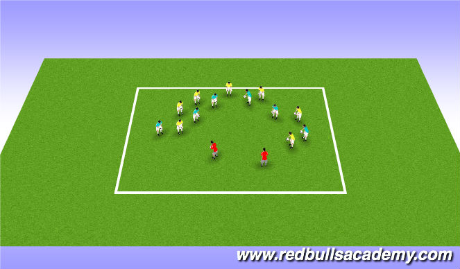 Football/Soccer Session Plan Drill (Colour): Get into Character! (Shrek Simon Says)