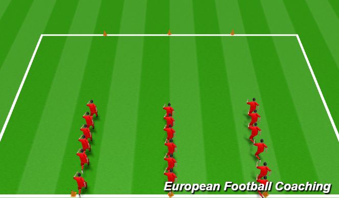 Football/Soccer Session Plan Drill (Colour): Warmup & Activation