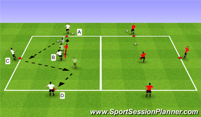 Football/Soccer Session Plan Drill (Colour): Activity 1