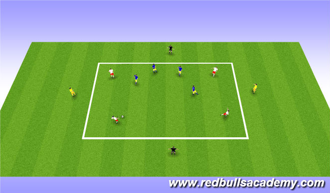 Football/Soccer Session Plan Drill (Colour): Main Activity