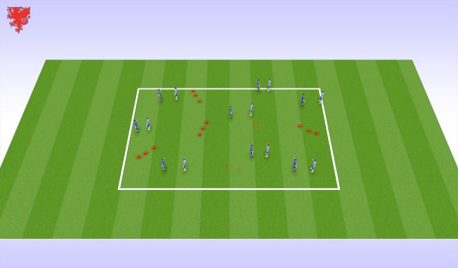 Football/Soccer Session Plan Drill (Colour): Technical 