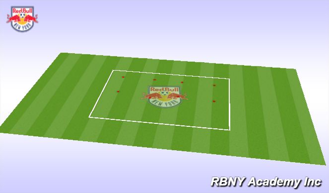 Football/Soccer Session Plan Drill (Colour): Drop In Rondo