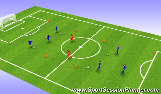 Football/Soccer Session Plan Drill (Colour): Screen 4