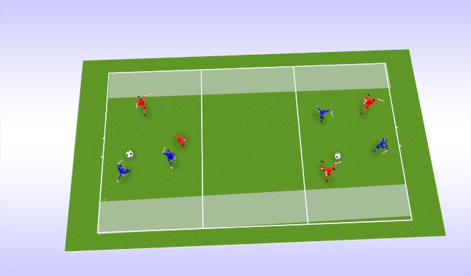 Football/Soccer Session Plan Drill (Colour): Arrival Games