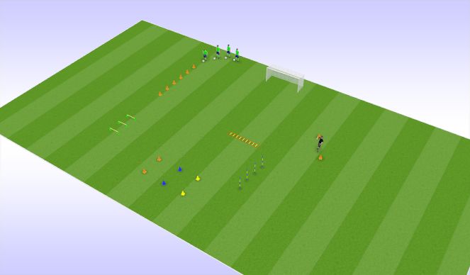 Football/Soccer Session Plan Drill (Colour): Exercise II