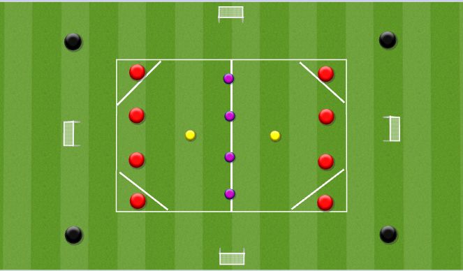 Football/Soccer Session Plan Drill (Colour): Lead-in Practice