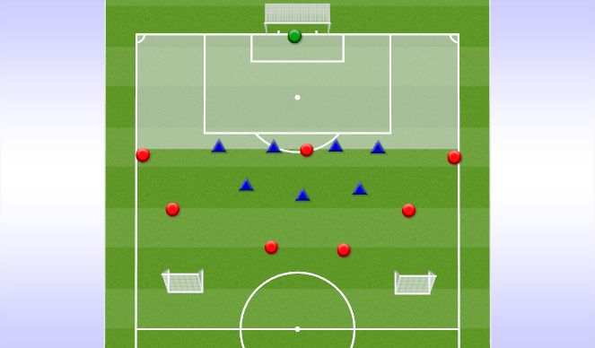 Football/Soccer Session Plan Drill (Colour): End Zone Half court