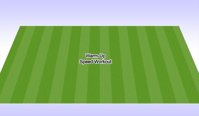 Football/Soccer Session Plan Drill (Colour): WarmUp Speed Workout