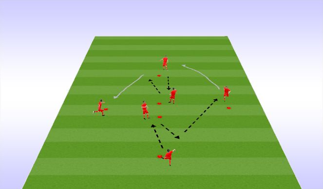 Football/Soccer Session Plan Drill (Colour): Diamond Passing