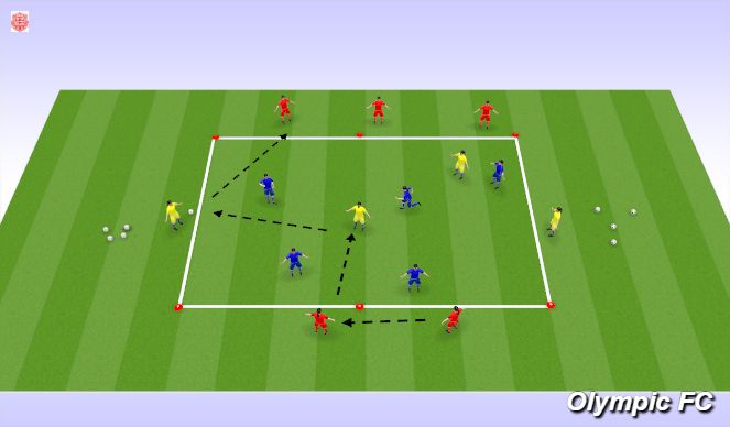Football/Soccer Session Plan Drill (Colour): Screen 1