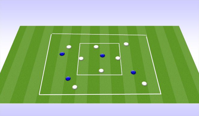 Football/Soccer Session Plan Drill (Colour): possession function