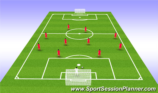 Football/Soccer Session Plan Drill (Colour): Set up