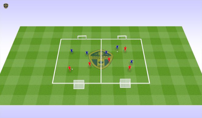 Football/Soccer Session Plan Drill (Colour): Field Set Up/Arrival Activity (10 min)